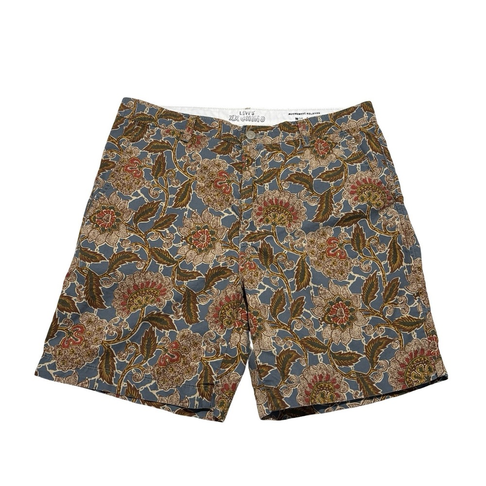 Levi's XX Chino Authentic Relaxed Shorts Big E AOP Size 34 x 8